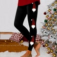 thumbnail image 2 of Fsqjgq Christmas Holiday Print Leggings for Women High Waisted Novelty Stretchy Tights Yoga Pants Plus Size Workout Leggings L Black, 2 of 5