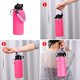 thumbnail image 4 of Wongeto Mango Paracord Con Correa Para El Hombro Compatible Con Botellas De Agua De Boca Ancha Hydro Flask De 12 Oz A 64 Oz (No Compatible Con El Nuevo Hydro Flask 2.0) Correa Para Botella Para Camina, 4 of 5