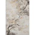 thumbnail image 2 of Addison Rugs Mayfield Premium Machine Washable Transitional Floral Putty Rectangle Rug, 10' x 14', 2 of 7