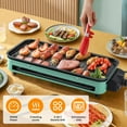 thumbnail image 2 of 1500W Electric Indoor Grill,2 in 1 Portable Smokeless Indoor Raclette Table Grill,Korean BBQ Grill for Kitchen with Grill Net & Non-Stick Cooking Removable Plate 5 Temperature Control,Dishwasher Safe, 2 of 9