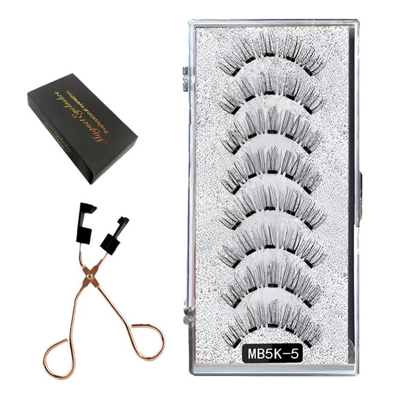 RAGUPEL Magnetic Eyelashes,Natural Lashes Reusable,No Glue Needed Pestanas Magneticas,Style1