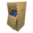 thumbnail image 4 of uBoxes Shorty Wardrobe Boxes 20 x 20 x 34 In Boxes w/ Hanging Bars, 3 Pack, 4 of 7