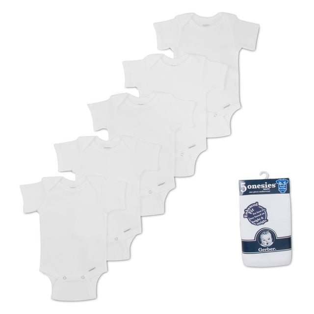 gerber white onesies