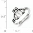 thumbnail image 2 of 925 Sterling Silver Antiqued Claddagh Ring, 2 of 2