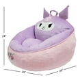 thumbnail image 5 of Hello Kitty Friends Kuromi Kids Compressed Foam Bean Bag Chair, 5 of 7