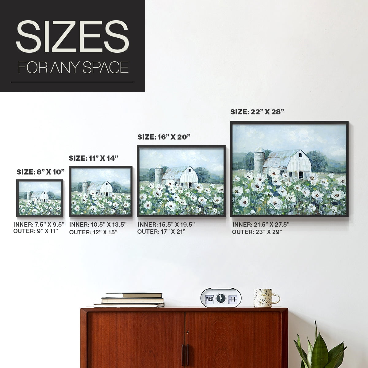 Dream Fields by Sally Swatland - Restickable Framed Giclée Print