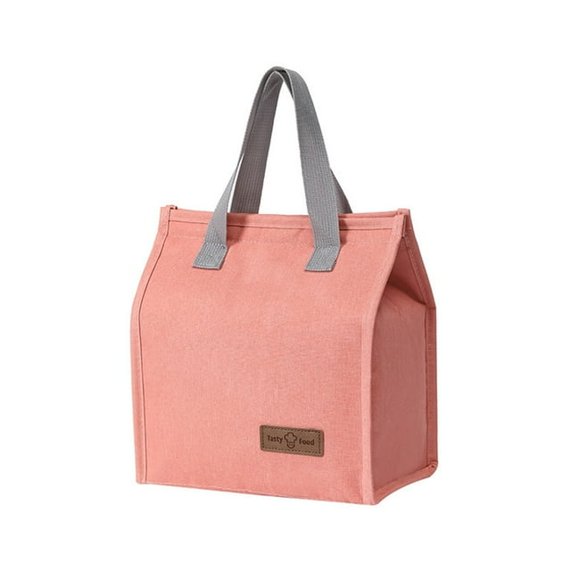 Ohufall Grand Sac à Lunch Isolé en Tissu Portable Réutilisable pour Pique-Nique en Plein Air Rangement de Glace
