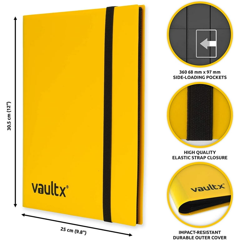 Vault X - 9-Pocket - Strap Binder - Yellow