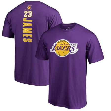 LeBron James Los Angeles Lakers Fanatics Branded Backer Name & Number T-Shirt -