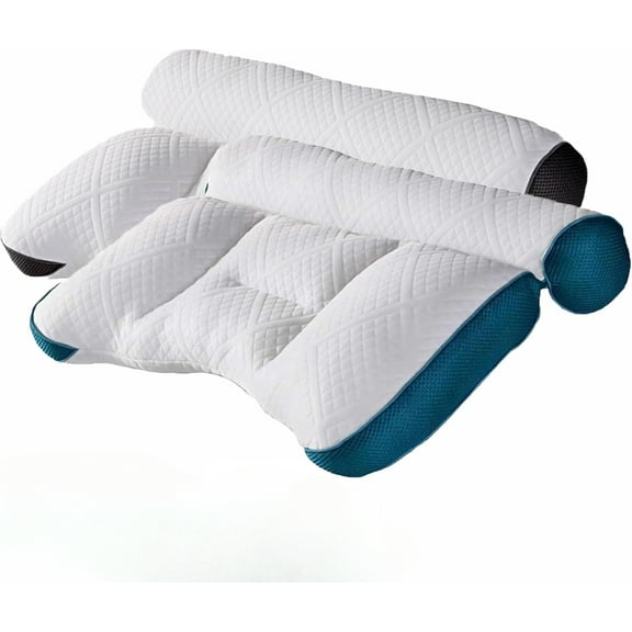 Auricz Pillow, Cloud Nest Down Pillows, Auricz Pillow Memory Foam, Sleep Enhancing Cervical Support Comfort Goose Down Pillows for Neck and Shoulder Pain