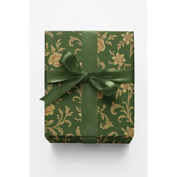 London Penny Premium Wrapping Paper - Baroque Verdure