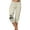 1#Beige, variant on Tmtolofot Summer Pants For Women Casual Lightweight Ladies Casual Cotton And Linen Solid Floral Graphic Drawstring Elastic Waist Long Straight Pants Womens Capri Pants , 1#Black , 4X-Large