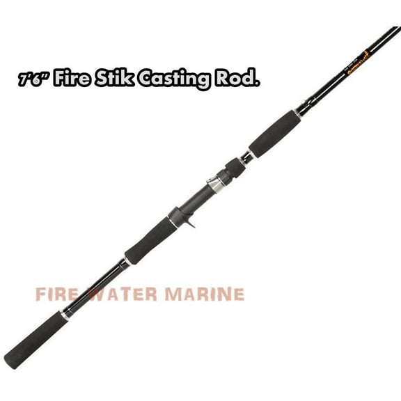 THE FIRE STIK 7'6" CATFISH ROD - MEDIUM HEAVY CASTING POLE FISHING Striper stick