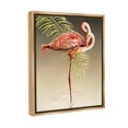 thumbnail image 4 of Stupell Industries Flamingo Twisting Gaze Animals & Insects Painting Brown Floater Framed Canvas Art Print Wall Art, 25 x 31, 4 of 10