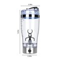thumbnail image 2 of FNYOXU Shaker Bottle 15.21oz, Electric Protein Mixing Cup Protein Shakes Mixing Cup Electric Battery Powered Cocktail Coffee Tea Protein Weight Loss Powder Mixing Cup, 2 of 8