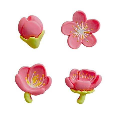 

Ekeka New Arrivals 4pcs Removable Fridge Magnet Self Adhesive Home Decor Whiteboard Cherry Blossom