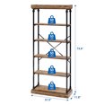 thumbnail image 2 of 6-Tier Roman Column Bookshelf | Vintage Glam Bookcase for Living Room & Office, 2 of 7