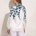 thumbnail image 2 of Watercolor Floral Long Sleeve Blouse Woman Streetwear Casual Shirts Summer Oversize Woman Streetwear Clothing Birthday Present, 2 of 7