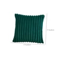 thumbnail image 3 of Funda de almohada de felpa de color liso a rayas, funda de cojín para sofá de sala de estar, funda de almohada de poliéster, 3 of 6
