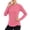 Pink, variant on Olyvenn Women's UPF 50 Crew Neck Sun Protection Top, Long Sleeve, Solid Color, Breathable Fabric for Beach & Outdoor Activities Gray XXXL