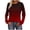 Red, variant on Long Sleeve Shirts for Women Color Block Gradient Tops Casual Crewneck Basic Tees Spring Fall Fashion Outfits