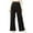 AA Black, variant on Eytino Women's Wide Leg Pants Elastic High Waisted Waffle Knit Casual Palazzo Pants Trousers with Pockets Black M