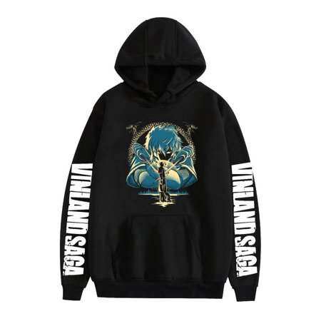 Duoxingbao New Japanese anime style VINLAND SAGA Thorfinn fleece-lined hoodie for men and women.