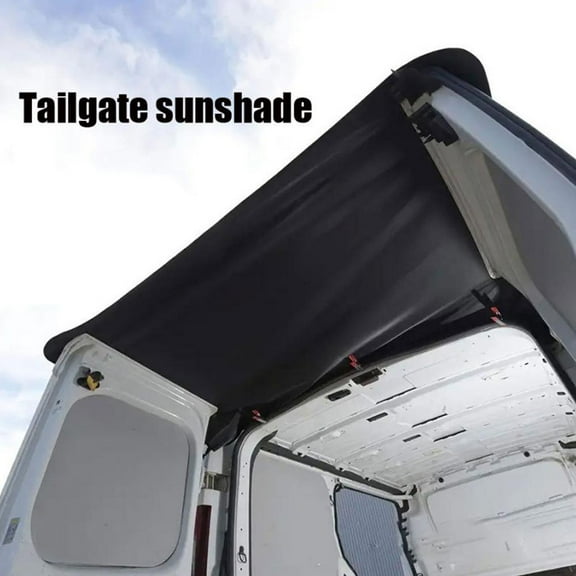 HPDL RV Tailgate Sunshade Rear Barn Door Awning Cover Rain PortableNEW