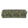 thumbnail image 4 of Rocae Green Skulls for Pen and Marker Pouch with Zipper for Men and Women, Stationery Bag Pen Holder for Work and Office, 4 of 9