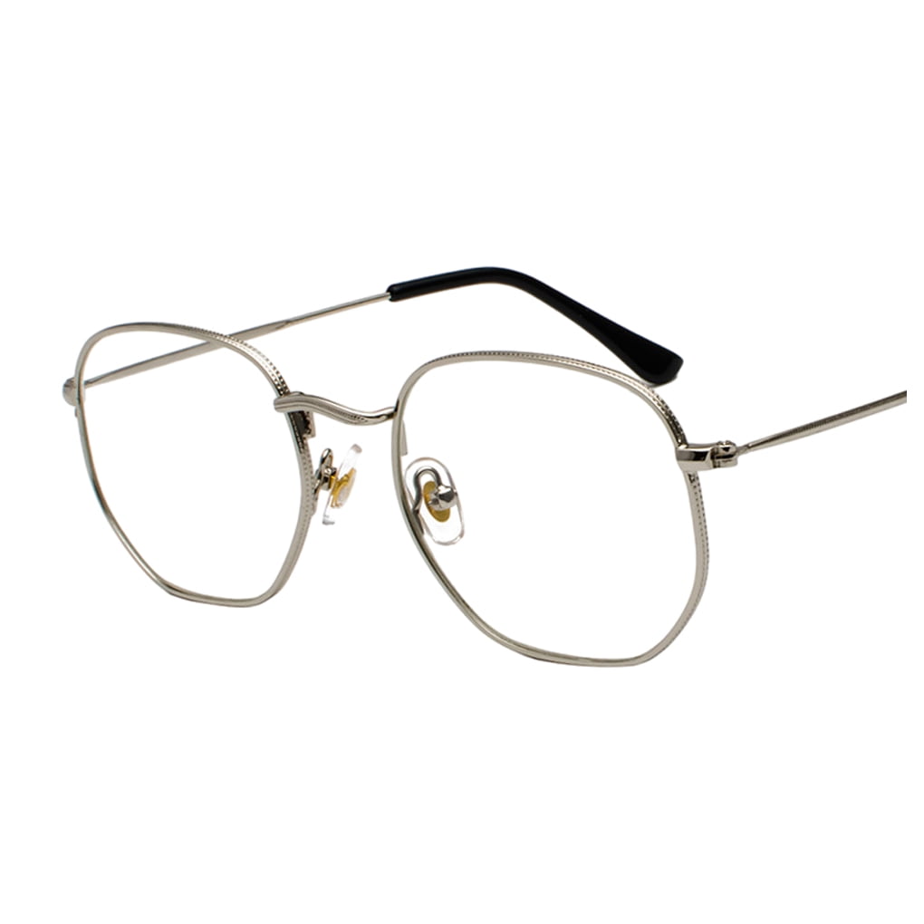 Wweixi Comfortable Unisex Small Frame Sun Glasses For Wear Fashionable silver frame C7 1Set Walmart