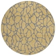 thumbnail image 2 of Addison Rugs Chantille Indoor/Outdoor Transitional Geometric Gold Washable Round Rug, 8' x 8', 2 of 6