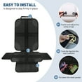 thumbnail image 4 of 2-Pack Car Seat Protector, Features Waterproof 600D Fabric and Thick Padding, Non-Slip Backing and 2 Mesh Pockets, Universal Seat Cover Mat for Child Seats, 4 of 7