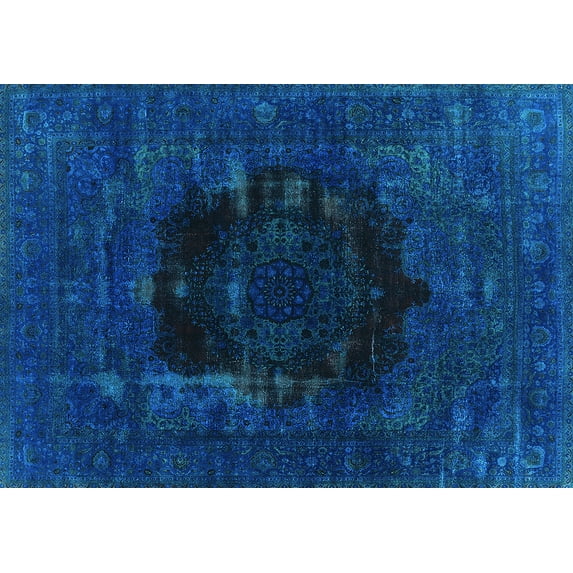 Ahgly Company Indoor Rectangle Persian Light Blue Bohemian Area Rugs, 2' x 4'