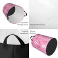 thumbnail image 2 of Balery Breast Cancer Awareness (3) Cesta de ropa redonda con asas, impermeable, independiente, para ropa, juguetes, dormitorio y familia-Small, 2 of 6