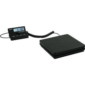50 Pound Kitchen Scale American Weigh Scales SE-50 Ship Elite Black Low Profile Shipping Scale with Backlit LCD and 110-Pound Capacity ()
