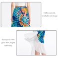 thumbnail image 2 of Tie Dye Stylish Chiffon Women's Summer Beach Dress with Polyester Straps - Beach Skirt Option Included, 2 of 6