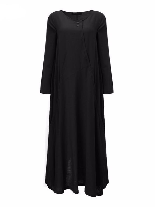 long sleeve black dress walmart