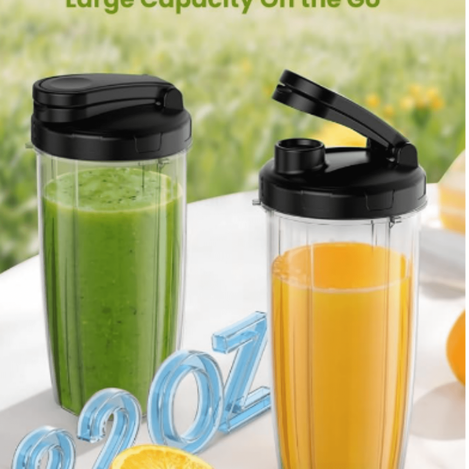 900W Personal Blender for Shakes & Smoothies, BPA-Free Portable Cups, 6-Leaf Blade, White
