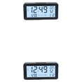 thumbnail image 4 of Reloj digital Naiovety pantalla de temperatura retroiluminada color Negro, 4 of 6