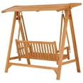 thumbnail image 3 of vidaXL Swing Bench 66.9" Solid Teak Wood, 3 of 8