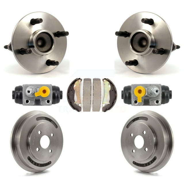 Transit Auto Cylindres de Roue Arrière et Matériel pour Tambour et Chaussures Kit d'Assemblage de Moyeu (7 Pcs) pour Chevrolet Cobalt Pontiac G5 avec 4 Roues à Crampons K7D-101040