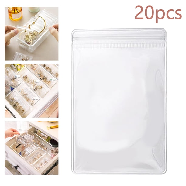 Caja de bolsa de almacenamiento a prueba de polvo 20 bolsas S Hugo Organizador de joyas