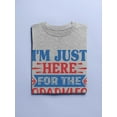 thumbnail image 3 of Just Here For The Sparkles T-Shirt Women -Image by Shutterstock, Female Small, 3 of 4