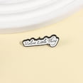 thumbnail image 3 of Violent Little Things Broche geométrico en inglés Accesorios para ropa Insignia con letras Accesorios de metal Creatividad, 3 of 7