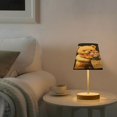 thumbnail image 6 of BZSMCE Table Lamp Creative Oil Plainting Cute Bear Simple Pattern Night Light, 6 of 8