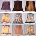 thumbnail image 4 of Pantalla de lámpara de pared de cristal con forma de vela E14, cubierta de tela y franela cepillada, 4 of 5