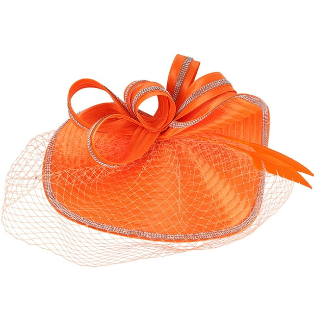 BRIGHTFUFU Fascinator Hat Headband Tea Party Party Piece Piote Piabe Wayling Headbands