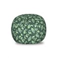 thumbnail image 1 of Leaves Storage Toy Bag Chair, Botanical Abstract Elements Garden Spring Style Plants Ornate Herbs, Stuffed Animal Organizer Washable Bag, Small Size, Jade Green and Seafoam, by Ambesonne, 1 of 3