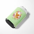 thumbnail image 3 of Toy Terrier Green Flowers Can or Bottle Hugger, 3 of 5
