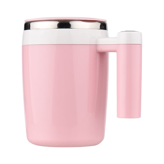 Taza autoagitadora con tapa Agitación magnética automática Taza de café eléctrica Tomshoo Rosa